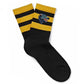 GUCCI  Appliquéd Striped Stretch Cotton-Blend Socks