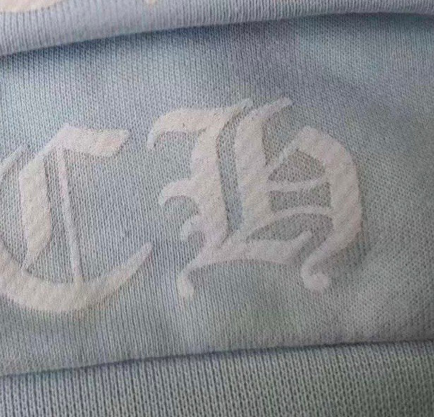 CHROME HEARTS Miami Dagger Baby Blue Hoodie