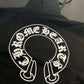 CHROME HEARTS Horseshoe Floral Cross-Sleeve Zip Up Hoodie