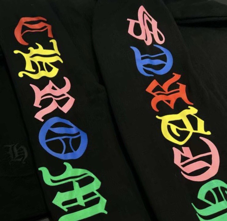 CHROME HEARTS Multicolor Cross Hoodie