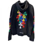 CHROME HEARTS Multicolor Cross Hoodie