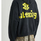 BALENCIAGA Tape Type Ripped Pocket Zip-Up Hoodie Large Fit In Black Faded