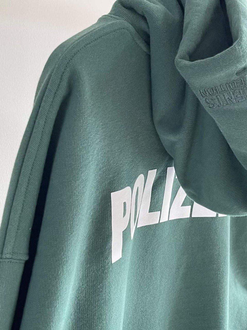 VETEMENTS Green Polizei Printed Hoodie