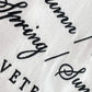 VETEMENTS 4 Seasons Embroidered White Logo T-shirt