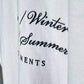 VETEMENTS 4 Seasons Embroidered White Logo T-shirt