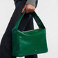 KHAITE ELENA Green Leather Shoulder Bag