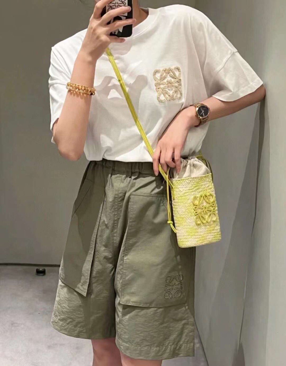 LOEWE Long shorts with large pockets