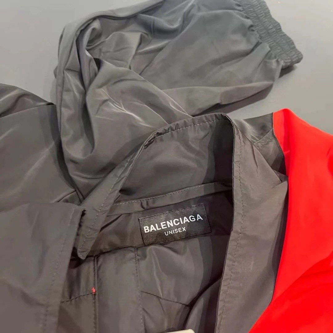 BALENCIAGA Off Shoulder Tracksuit Sports Icon Jacket