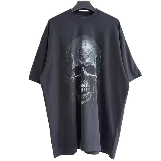 VETEMENTS Oversized  Scull Printed Cotton-Jersey T-Shirt