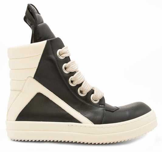 RICK OWENS Geobasket High-Top Leather Sneakers