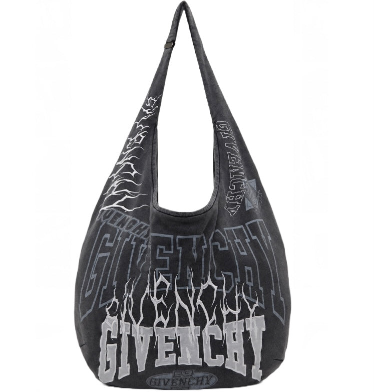 GIVENCHY Large Gray Embroidered Tote