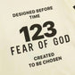 FEAR OF GOD x RRR 123 White Long Sleeve T-Shirt