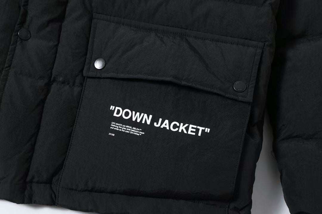 OFF-WHITE Black Puffer Jacket