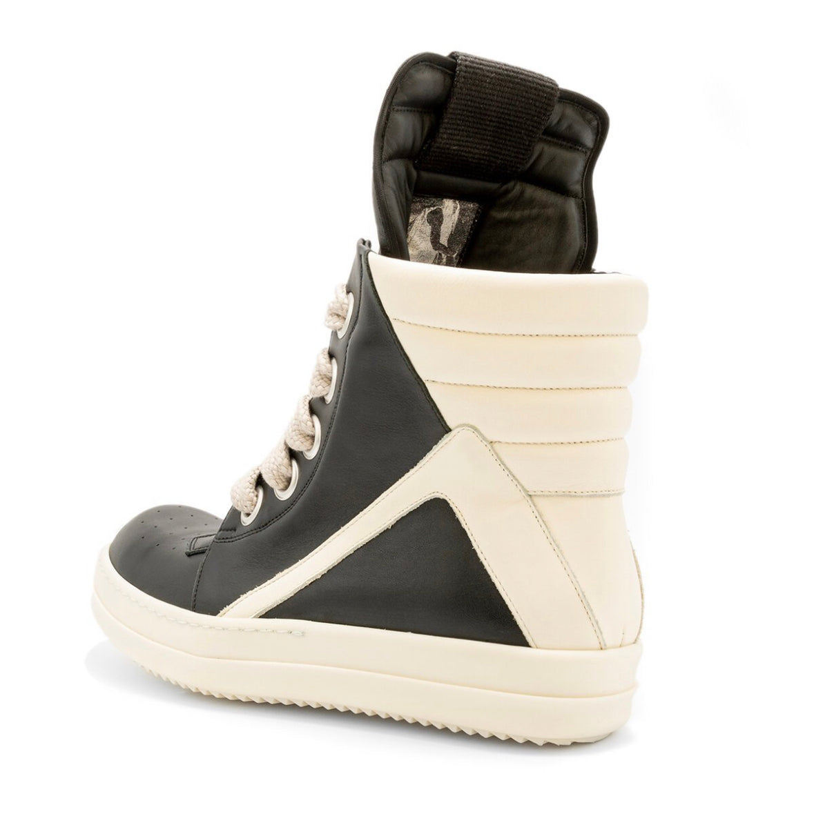 RICK OWENS Geobasket High-Top Leather Sneakers