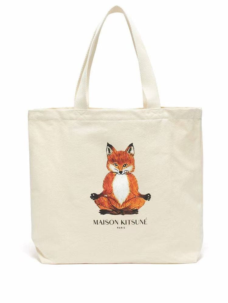 MAISON KITSUNE Tote Beige Bag