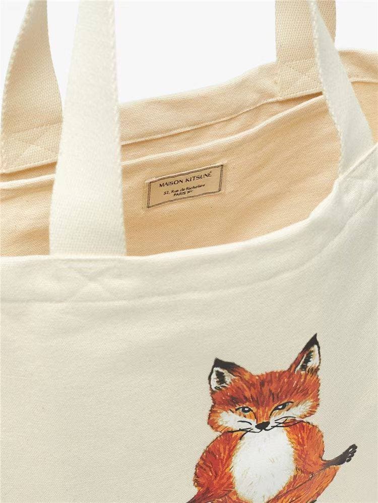 MAISON KITSUNE Tote Beige Bag