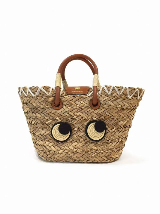 Anya Hindmarch Eyes Seagrass Straw Bag