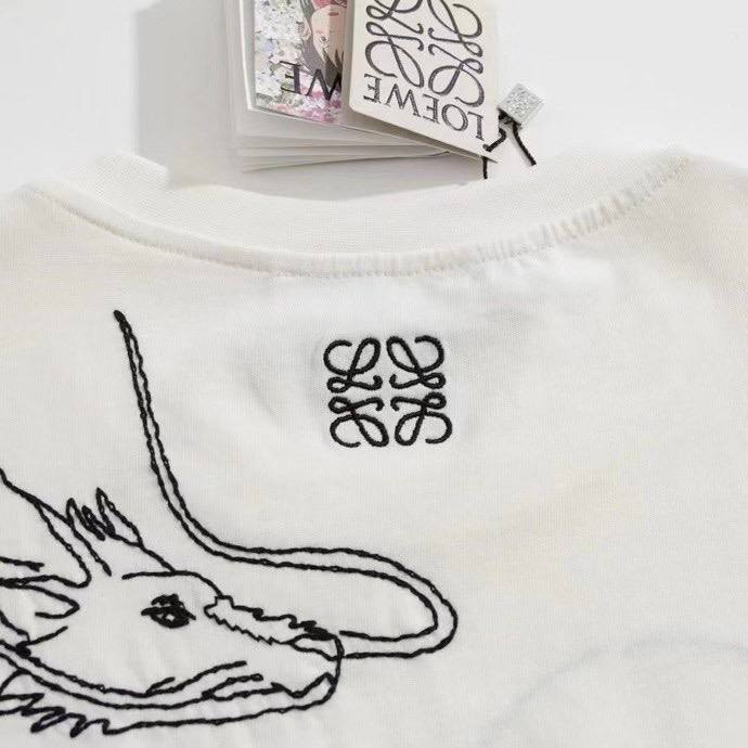 LOEWE Chihiro Embroidered T-Shirt 