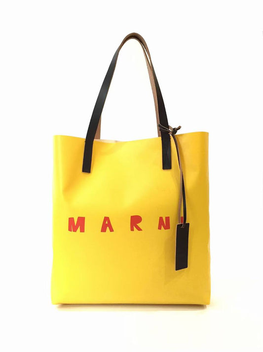 MARNI PVC Blue & Yellow Tote Bag