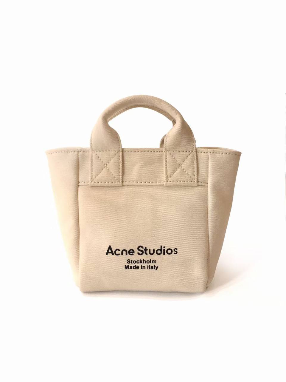 ACNE STUDIOS Beige Mini Canvas Bag