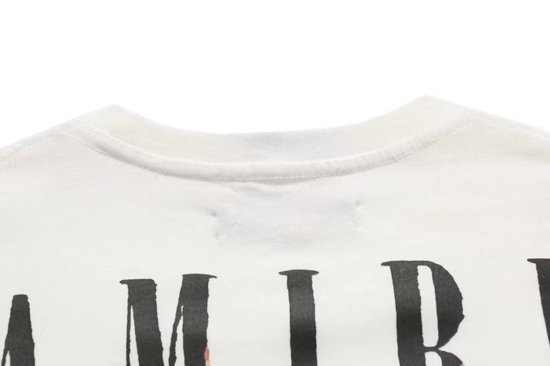 AMIRI Paint Drip Core Logo Tee White T-Shirt