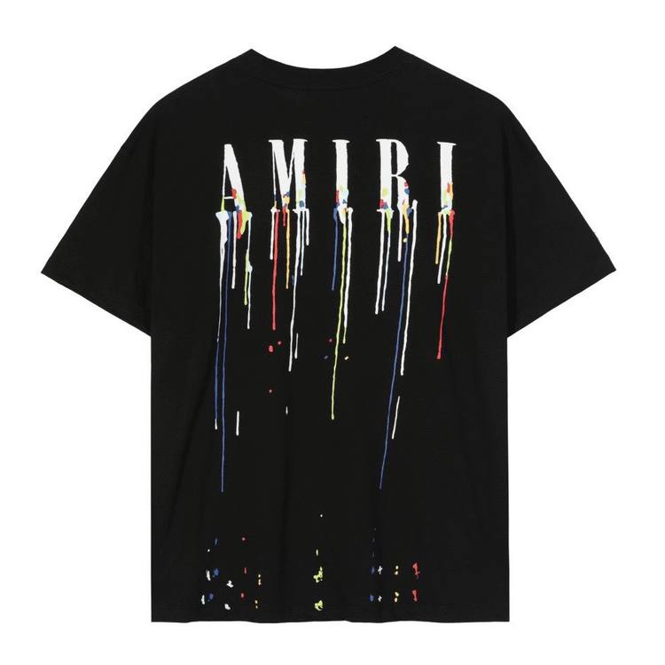 AMIRI Paint Drip Core Logo Tee Black T-Shirt