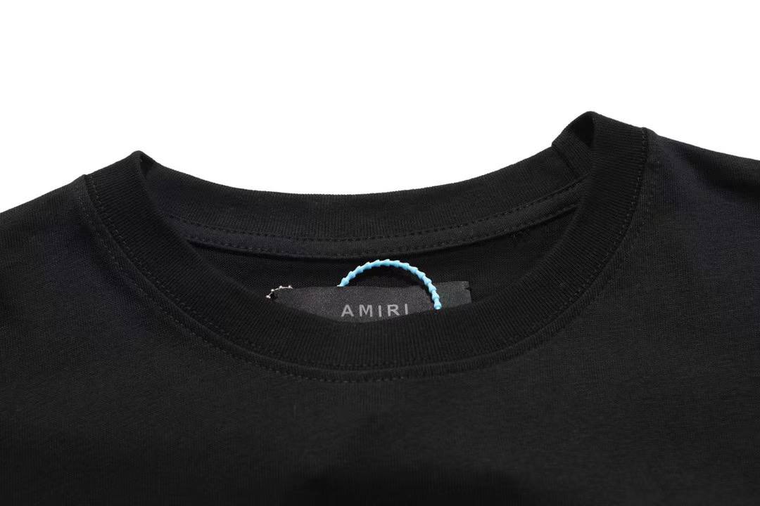 AMIRI Paint Drip Core Logo Tee Black T-Shirt