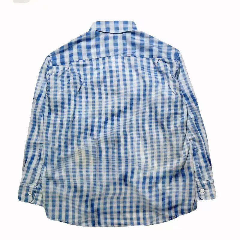 JACQUEMUS Jean Water-Print Gingham Shirt