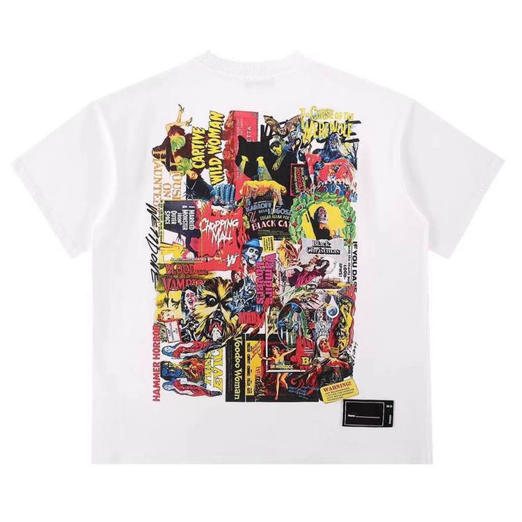 We11done Horror Collage White T-shirt