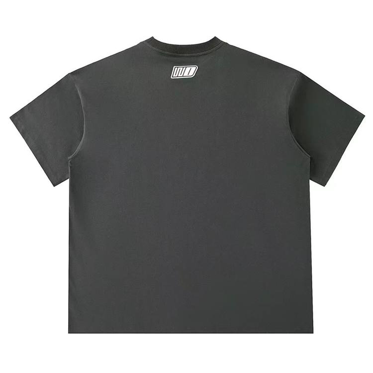 We11done Black Logo-Print T-Shirt