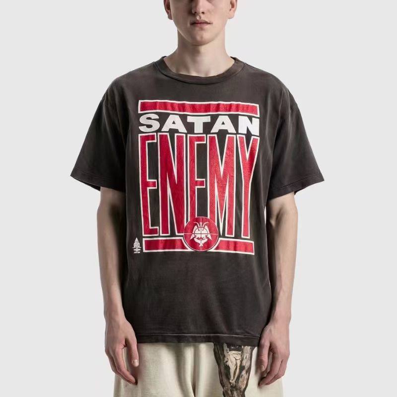 特売割SAINT Mxxxxxx SS TEE / SATAN ENEMY TEE Tシャツ/カットソー(半袖/袖なし)