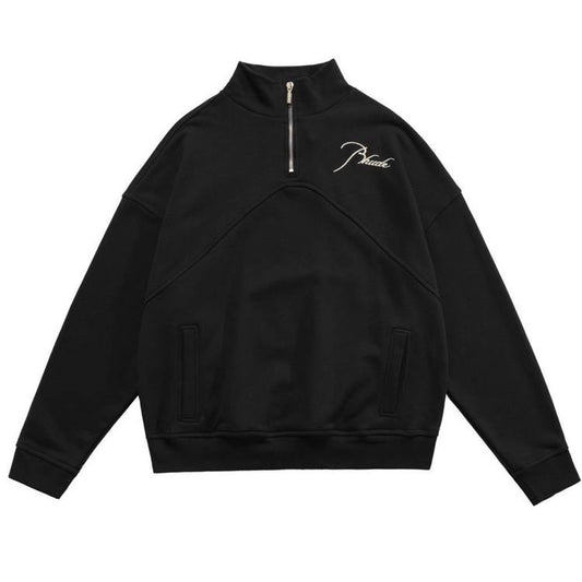 RHUDE Quarter Zip Black Jacket