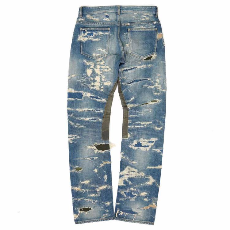 GIVENCHY Moleskin-Patch Distressed Slim-Leg Jeans