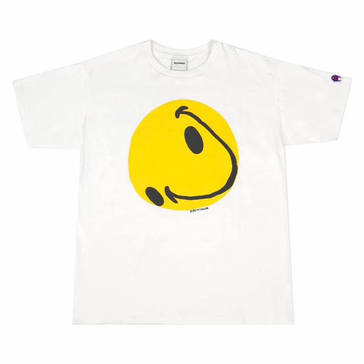 READYMADE White Collapse Face T-Shirt