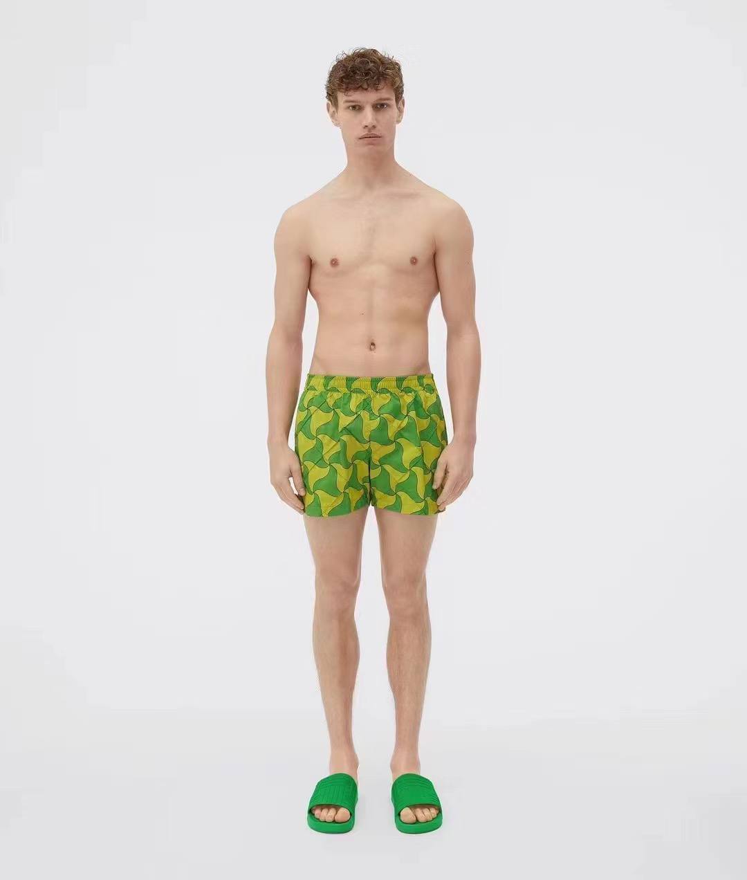 BOTTEGA VENETA Green Swimshorts