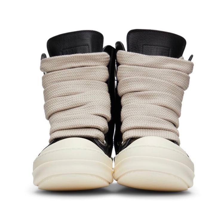 RICK OWENS Jumbo Lace High Top Leather Sneakers