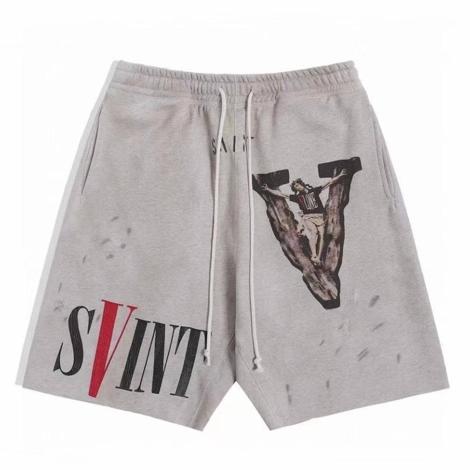 SAINT MICHAEL X Vlone Logo Sweatshorts