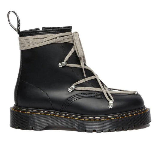 RICK OWENS x DR. MARTENS 1460 Bex Leather Lace Up Boots