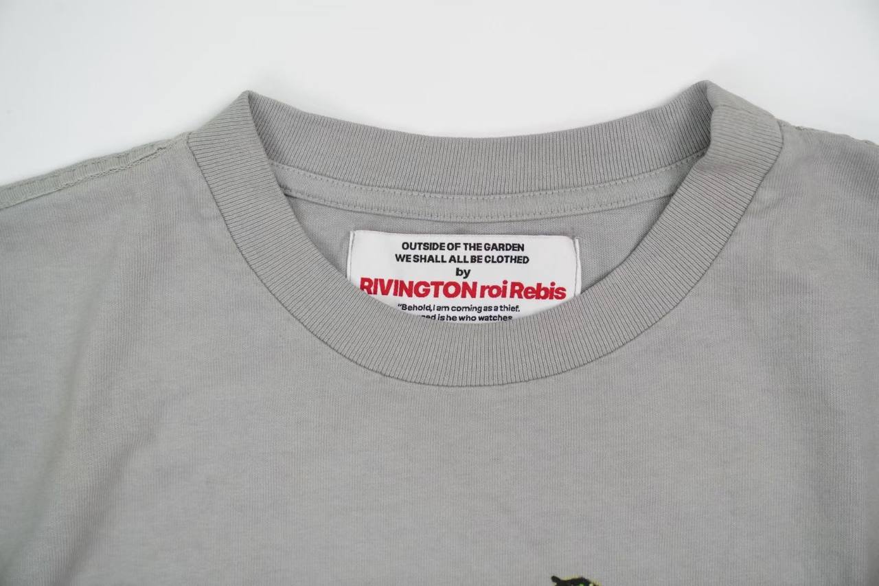 RIVINGTON roi Rebis RRR-123 Outside Of The Garden GREY T-Shirt