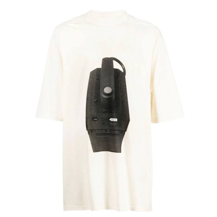 RICK OWENS DRKSHDW Photograph-Print Cotton T-Shirt