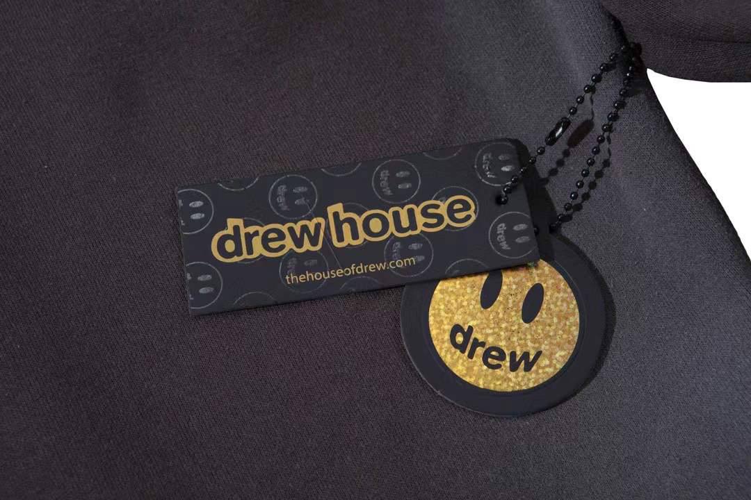 DREW HOUSE Mascot Deconstructed Faded Black Hoodie