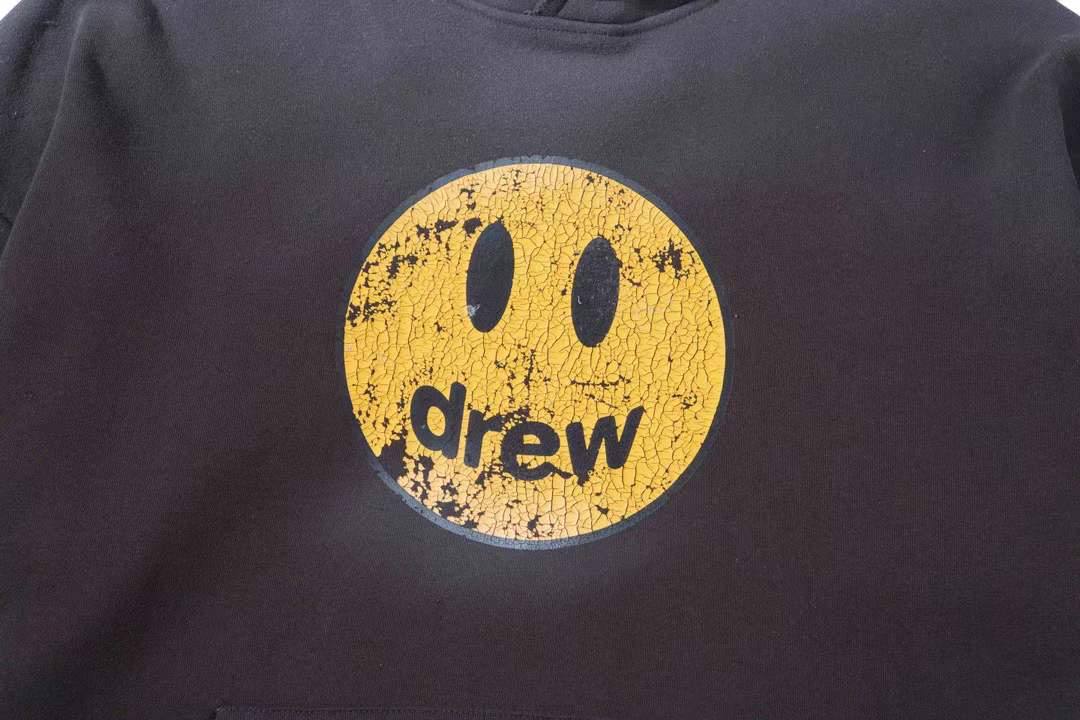 DREW HOUSE Mascot Deconstructed Faded Black Hoodie OUTGUM