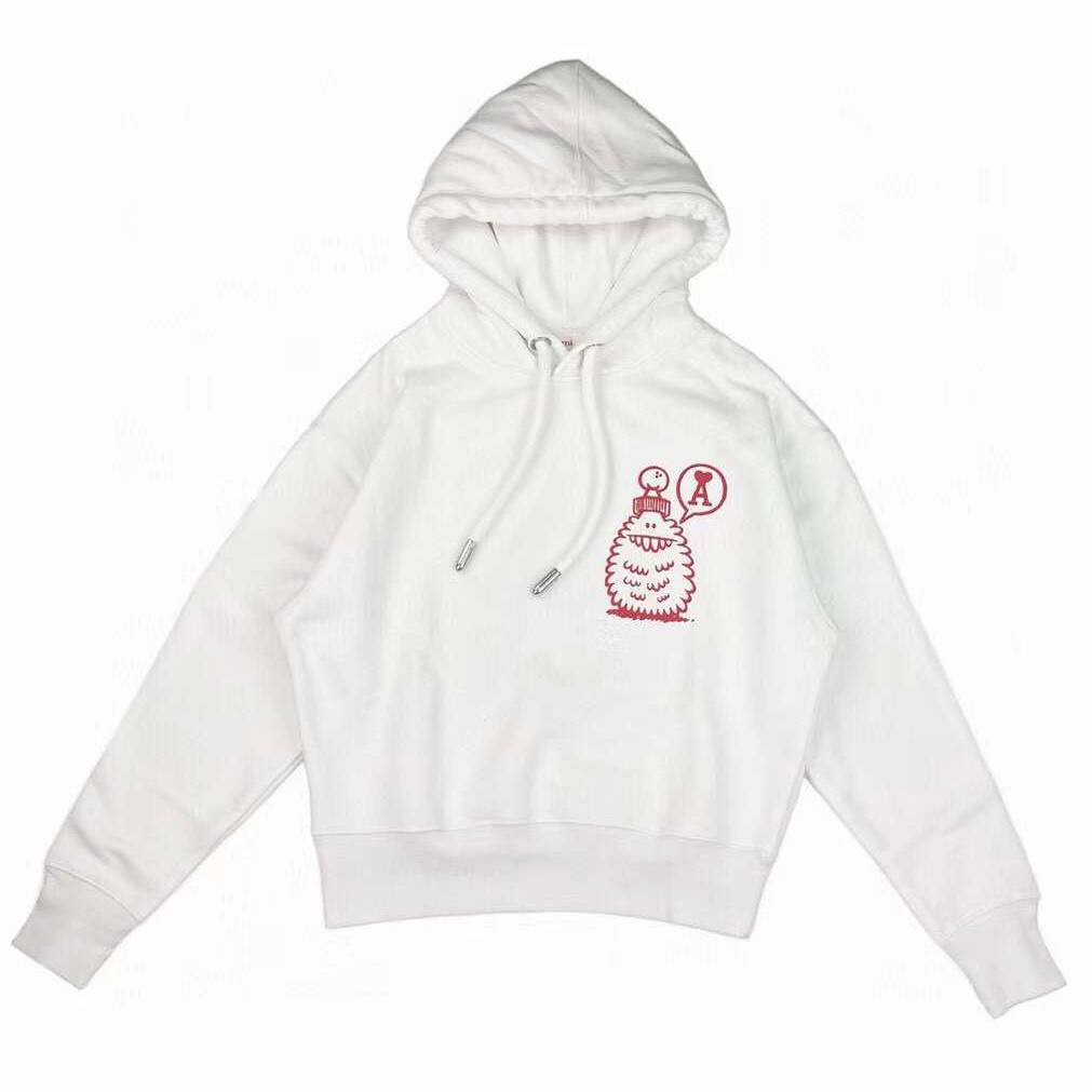 KEVIN LYONS X AMI White Hoodie