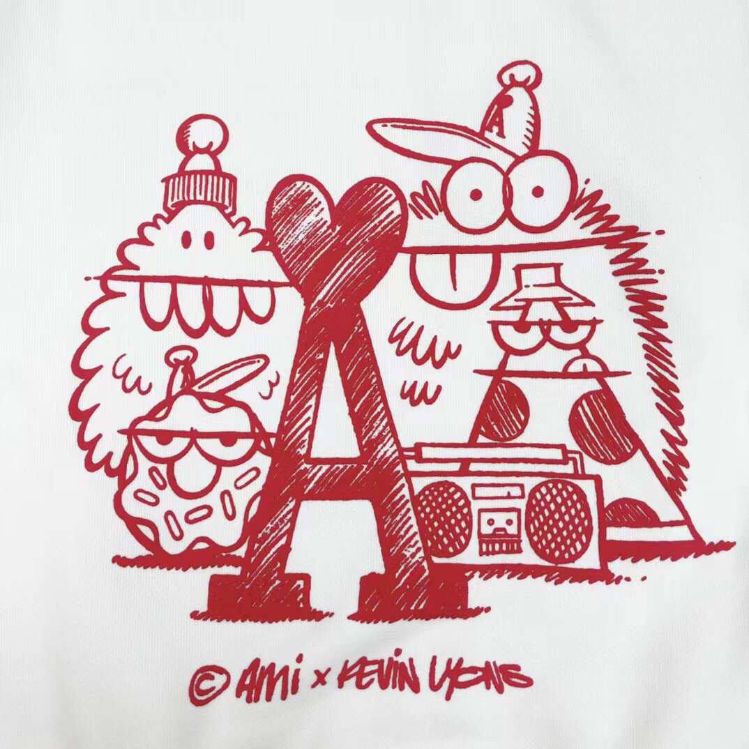 KEVIN LYONS X AMI White Hoodie