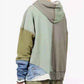 GREG LAUREN Colour-block Panelled Hoodie