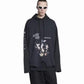 BALENCIAGA Upside Down Hoodie Oversized In Black