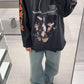 BALENCIAGA Upside Down Hoodie Oversized In Black