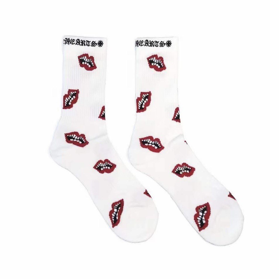 CHROME HEARTS x MATTY BOY Chomper Socks White/Black