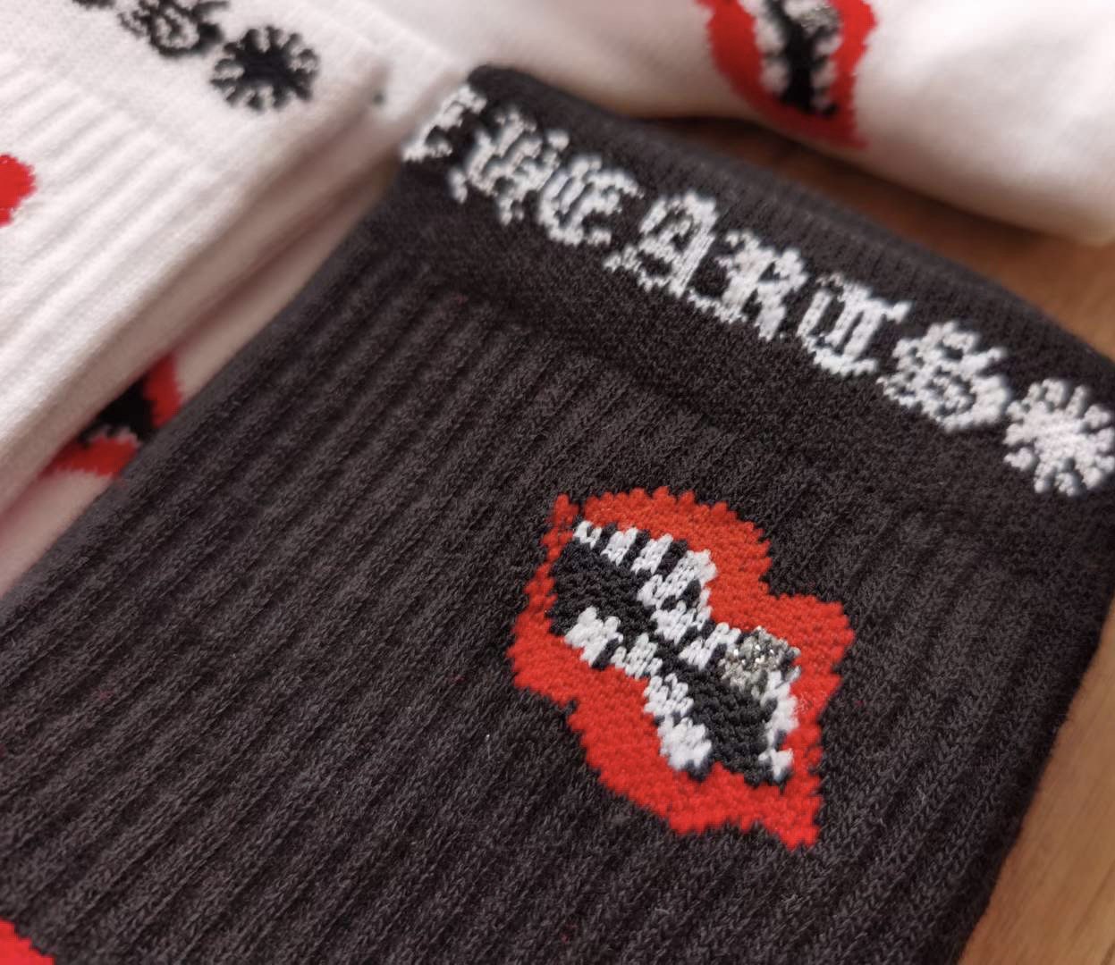 CHROME HEARTS x MATTY BOY Chomper Socks White/Black