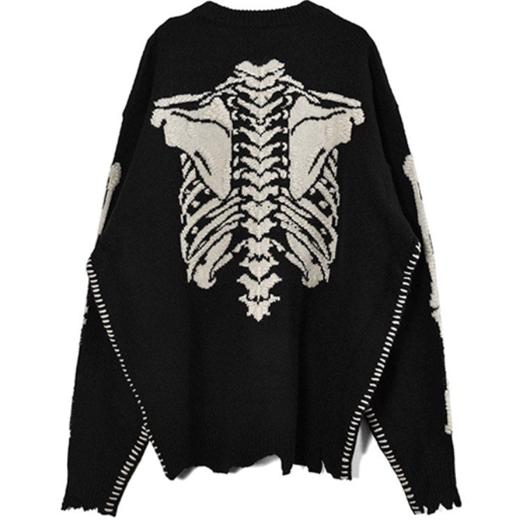 SAINT MICHAEL X VLONE Knit Black Bone Jacket – OUTGUM